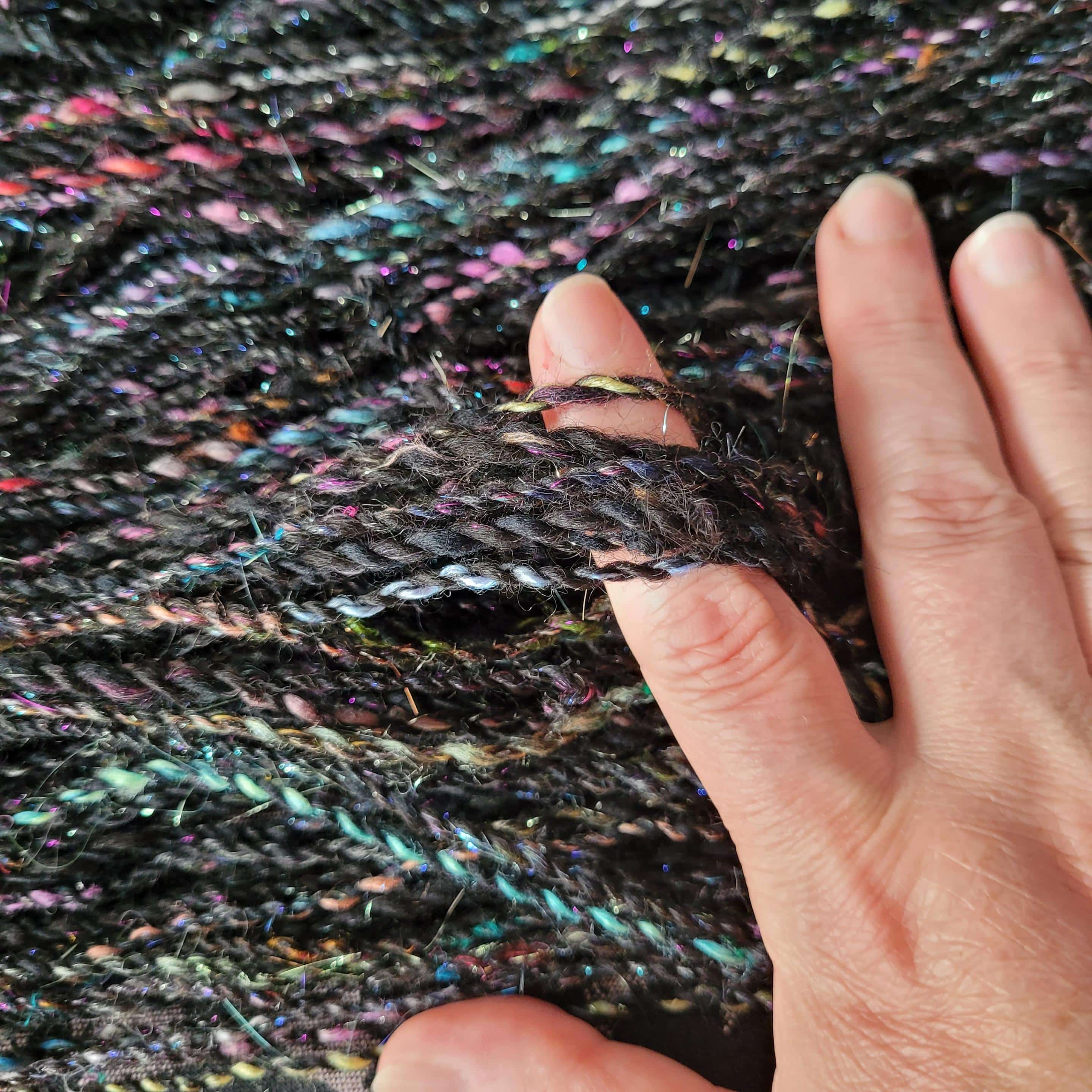 Hand Spun Yarn Wool Yarn Worsted Weight Yarn Multicolored Yarn 